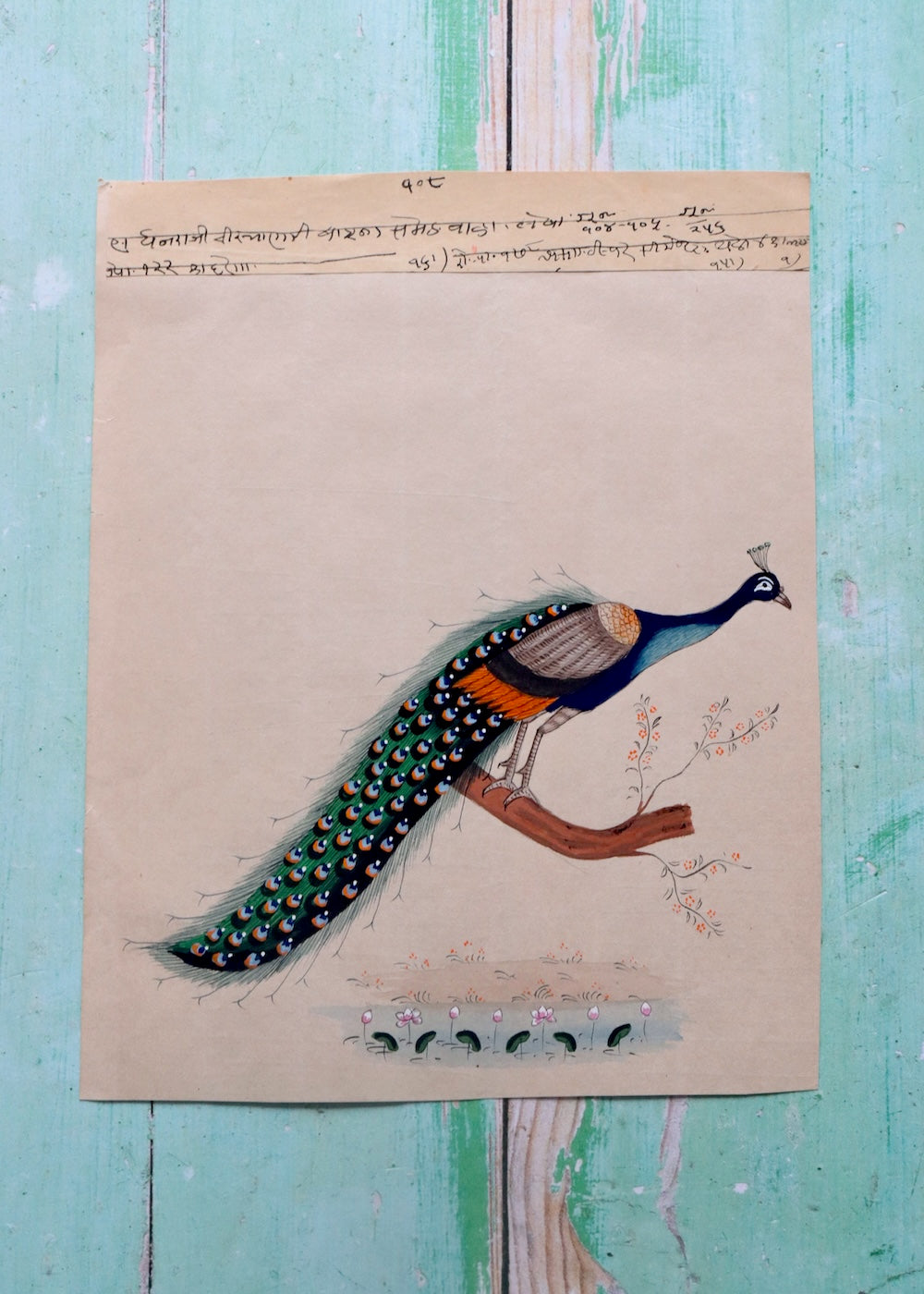 Indian Bird Painting Peacock 10