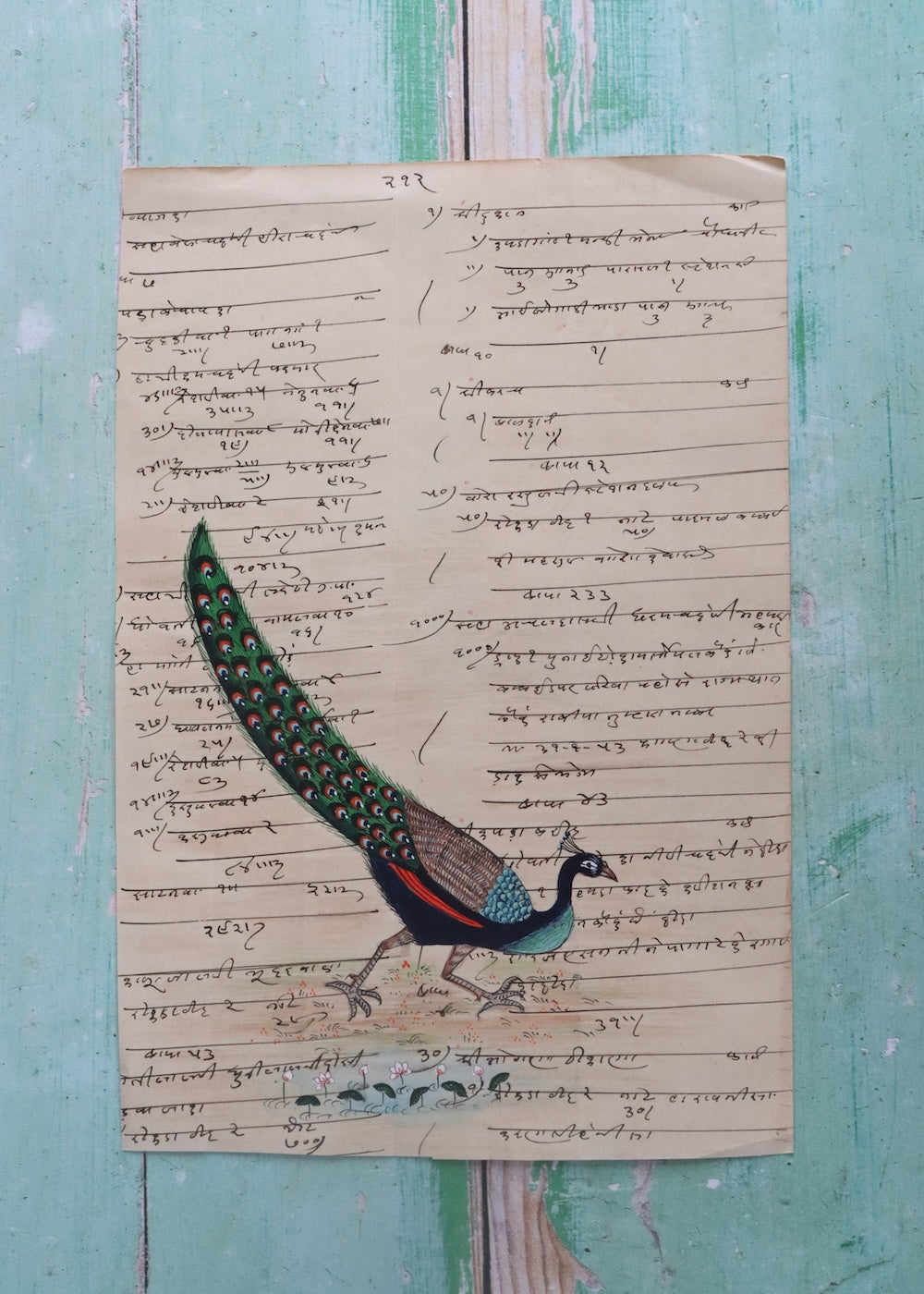 Indian Bird Painting Peacock 15