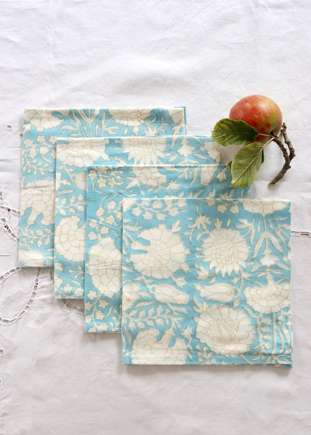 Set Of 4 Napkins - Gentle Turquoise