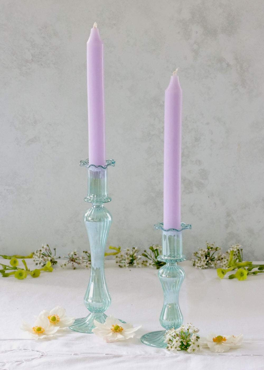 Gigi Candlestick- Sea Green