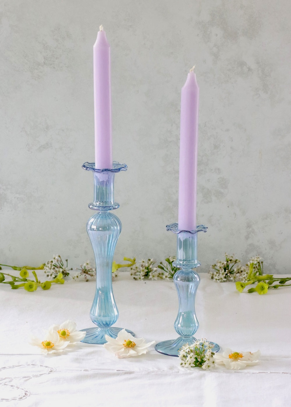 Gigi Candlestick- Blue