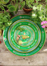 Large Painted Metal Tray - Garden Green