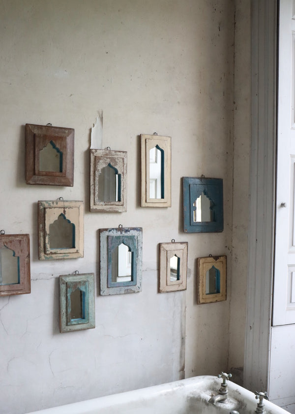 Pair of Vintage Wooden Mirrors - Pair 1
