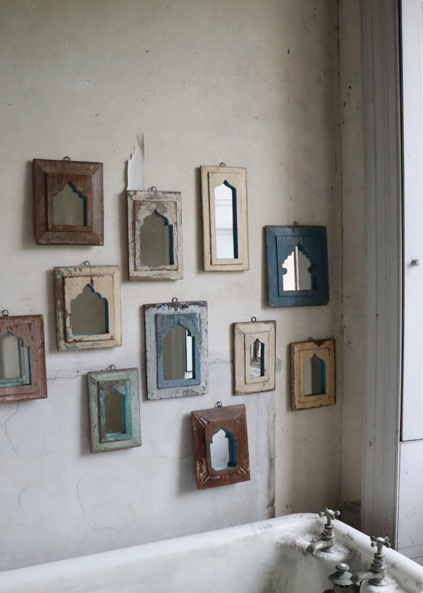 Vintage Wooden Mirror - 29