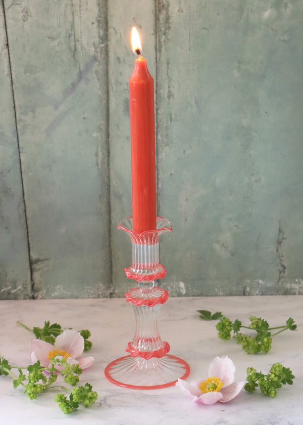 Tutu Candlestick - Coral Pink