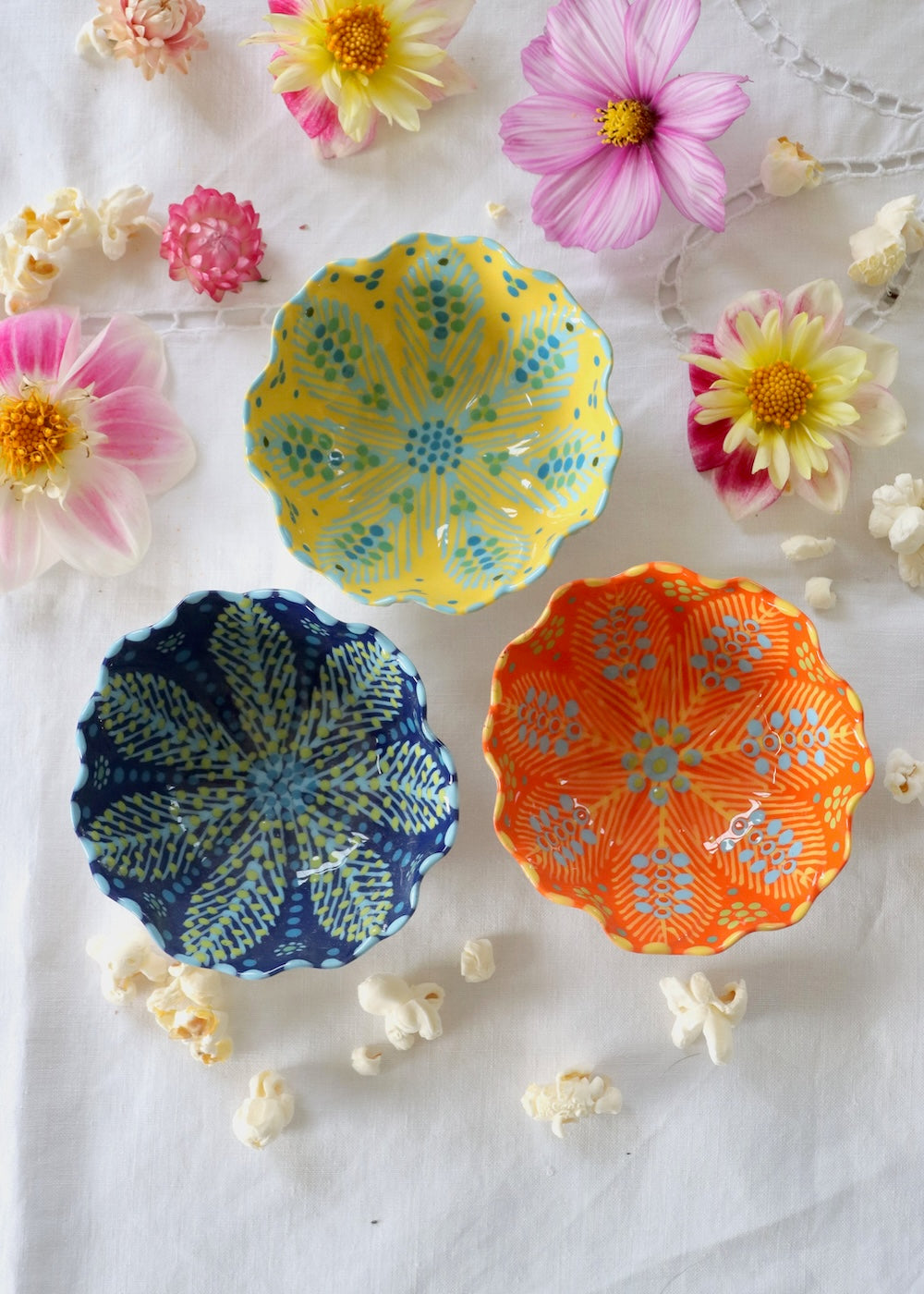 Tweeling Ramekin Set - Blue, Orange & Yellow