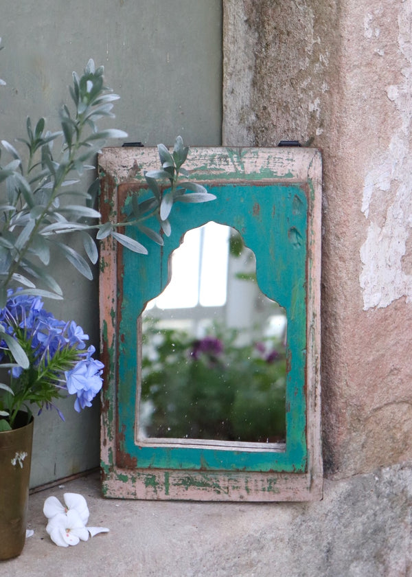 Vintage Wooden Mirror - 34
