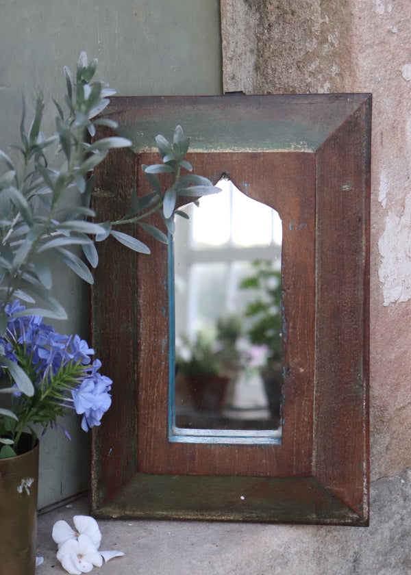 Vintage Wooden Mirror - 35