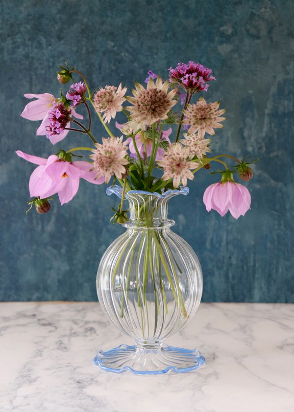 NEW IN: Nanu Glass Vase - Dusty Blue