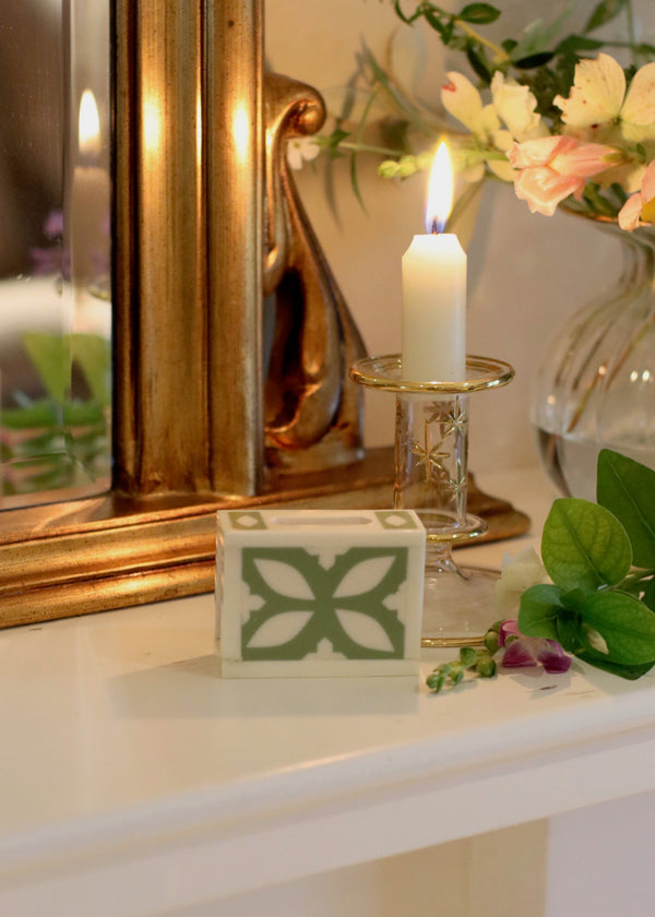 Small Matchbox Holder - Sage Green