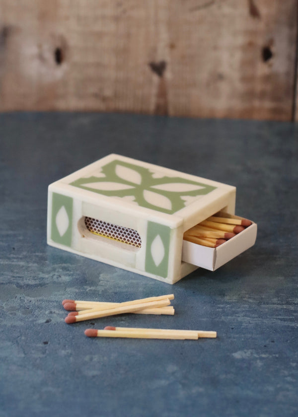 Small Matchbox Holder - Sage Green