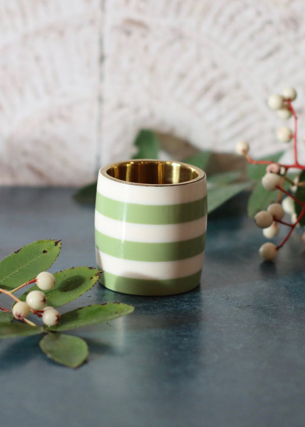 Napkin Ring Set of Four  - Blues and Greens