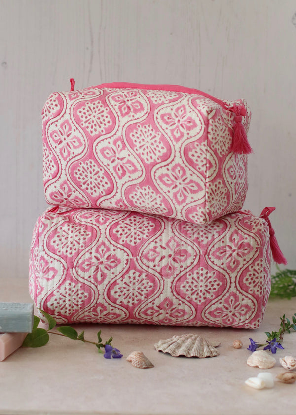 Wash Bag - Pink Retro