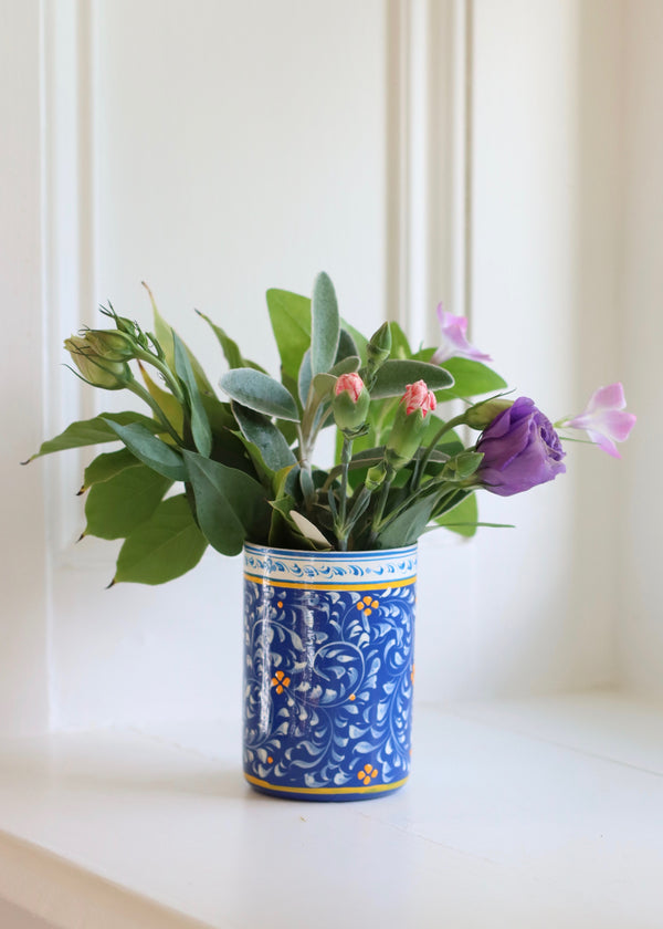 Brush Pot- Blue