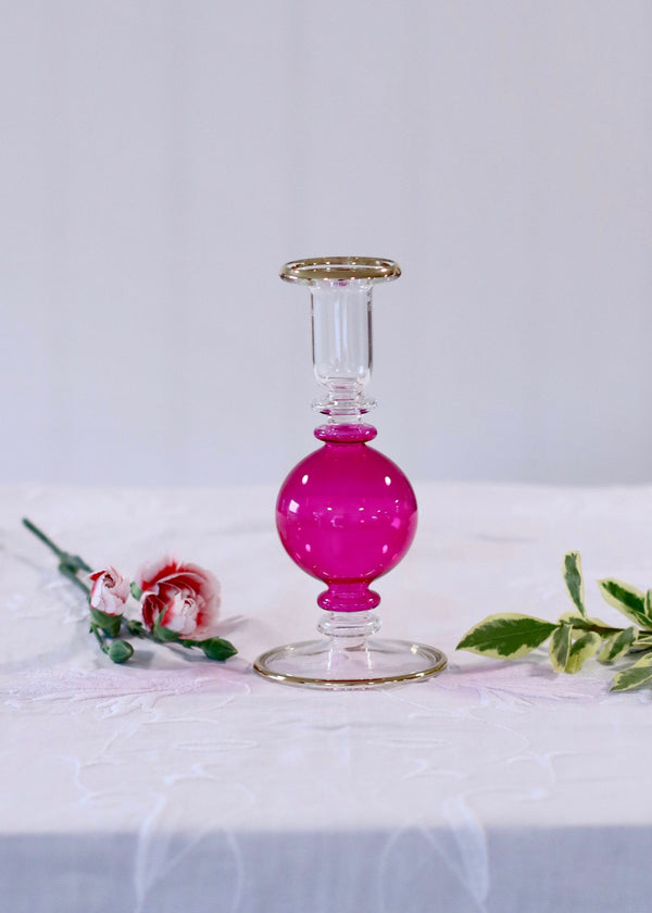 Small Bubble Candlestick -Hot Pink