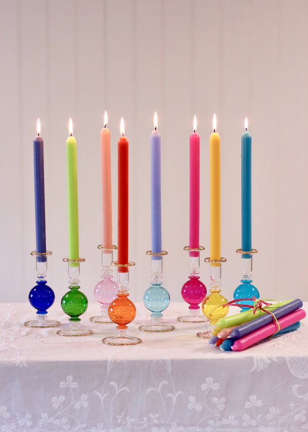Small Bubble Candlestick - The Whole Gang - with Candles