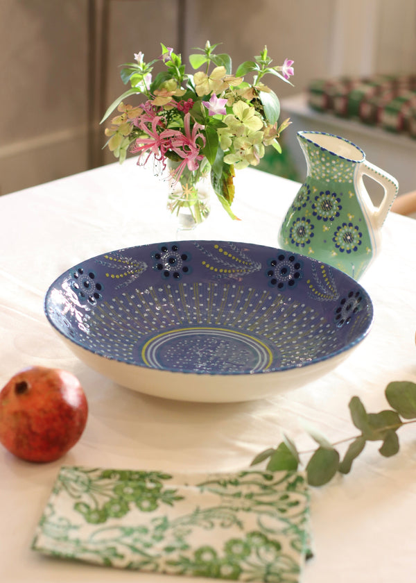 Olivia Fruit Bowl - Sky Blue