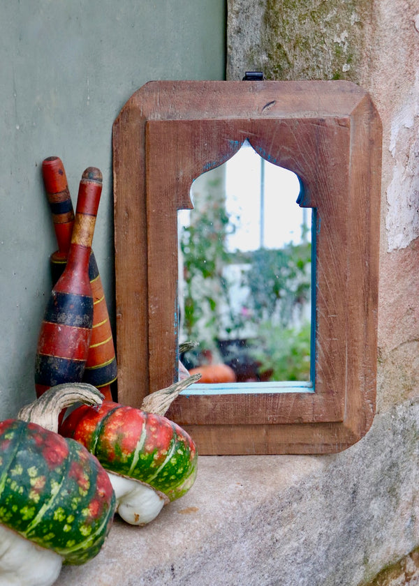 Vintage Wooden Mirror - 46