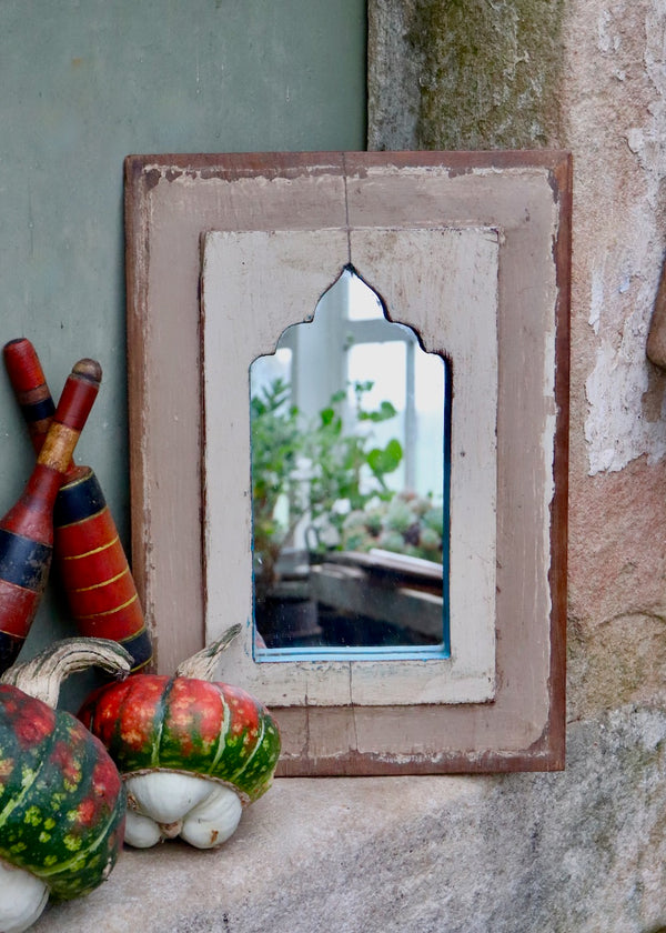 Vintage Wooden Mirror - 48