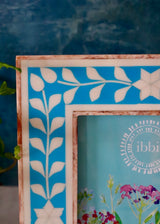 Pair of Photo Frames  - Navy & Turquoise Star
