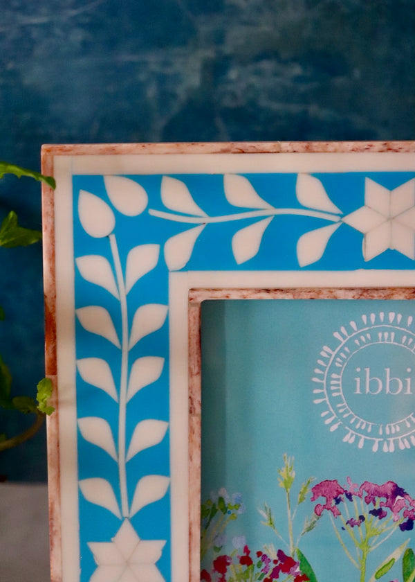 Photo Frame - Turquoise Stars