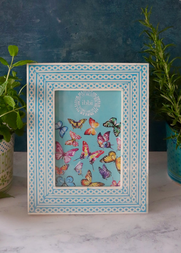 Photo Frame - Turquoise Circles