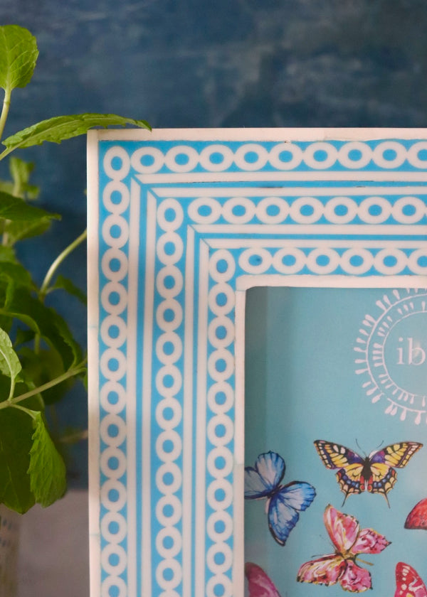 Photo Frame - Turquoise Circles