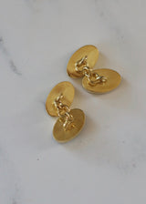 Mixed Double Gold Plated Cufflink