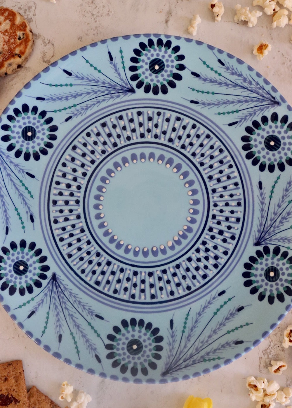 Round Platter - Pale Blue