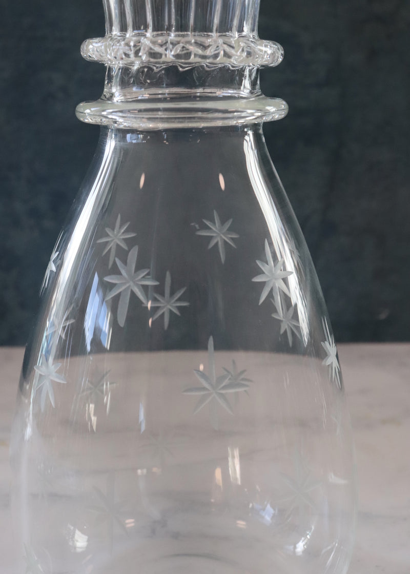 Carafe Etched Stars
