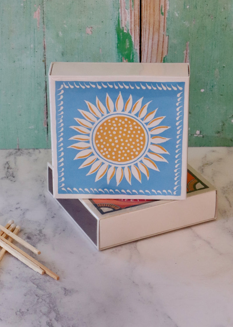Square Matchbox - Sunflower