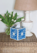 Decorative Tissue Box Cover - Blue