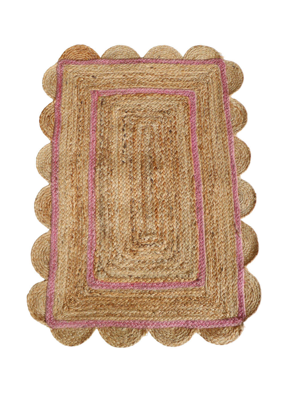 Jute Doormat - Dusty Pink