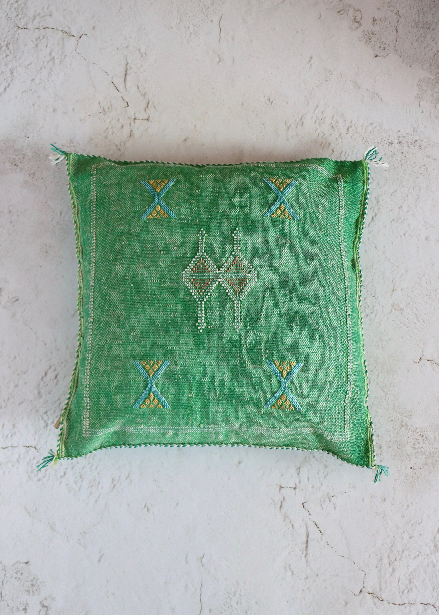 Cactus Silk Cushion Cover - Green 2