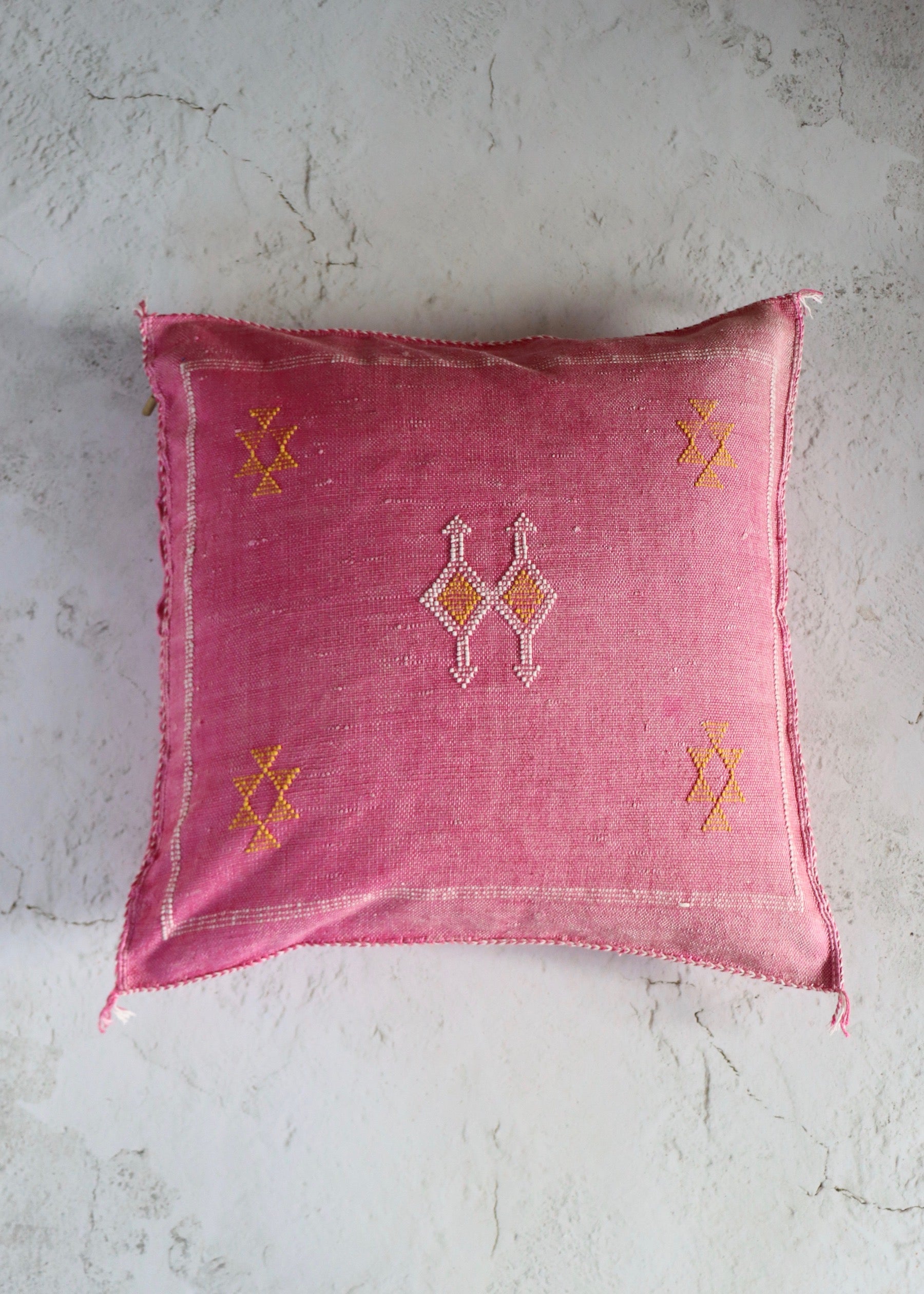 Cactus Silk Cushion Cover - Pink 5
