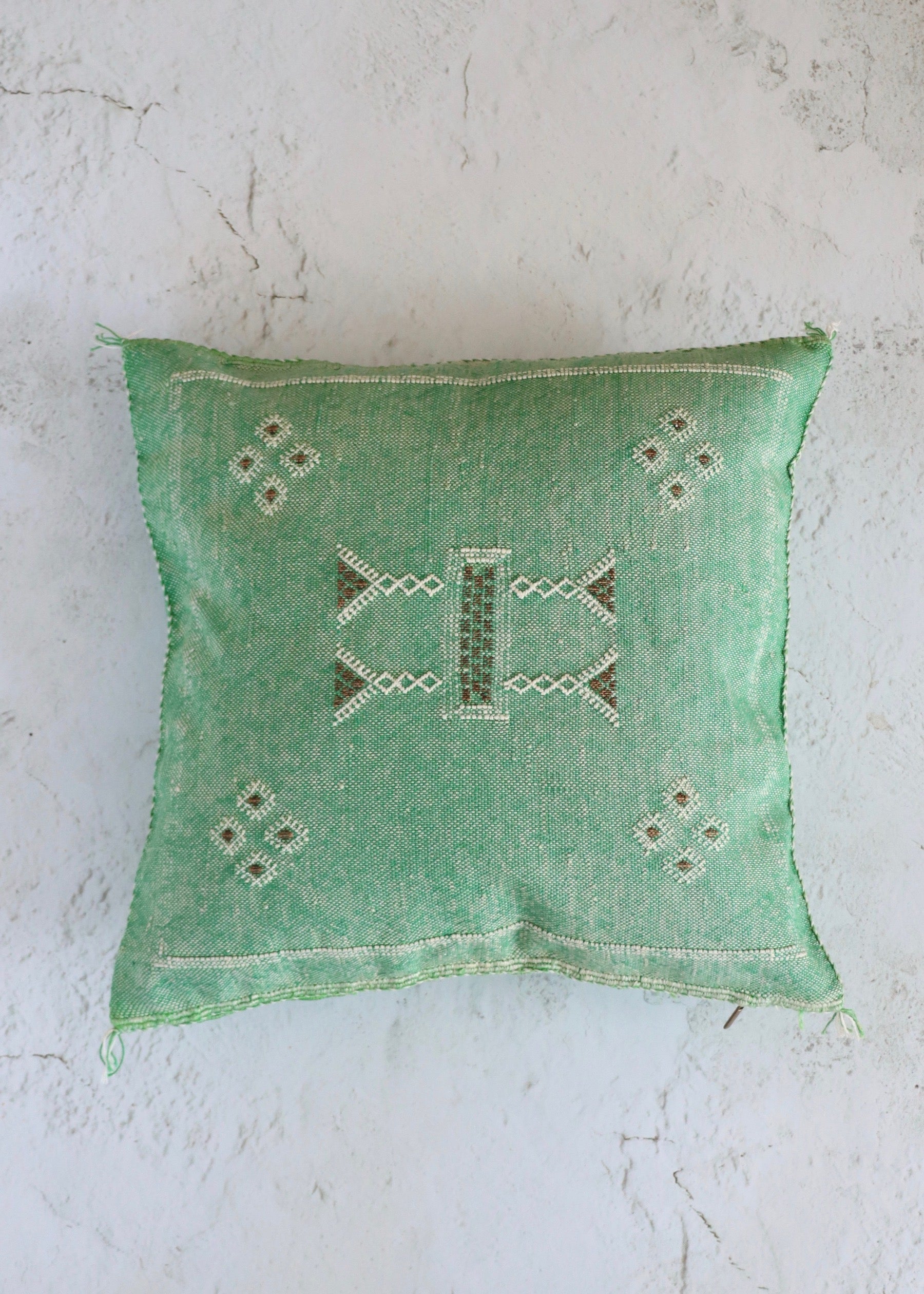 Cactus Silk Cushion Cover - Green 3