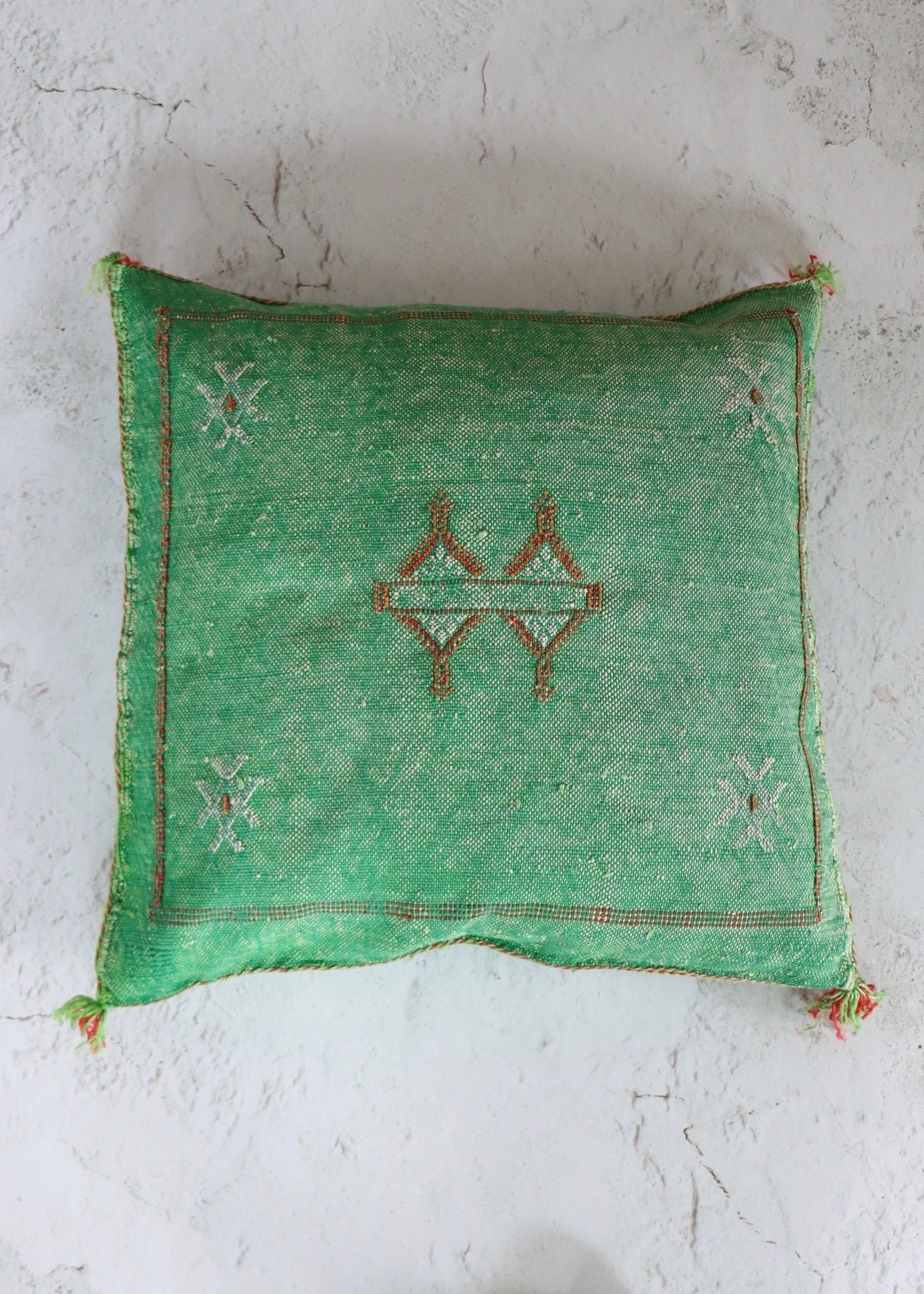 Cactus Silk Cushion Cover - Green 6