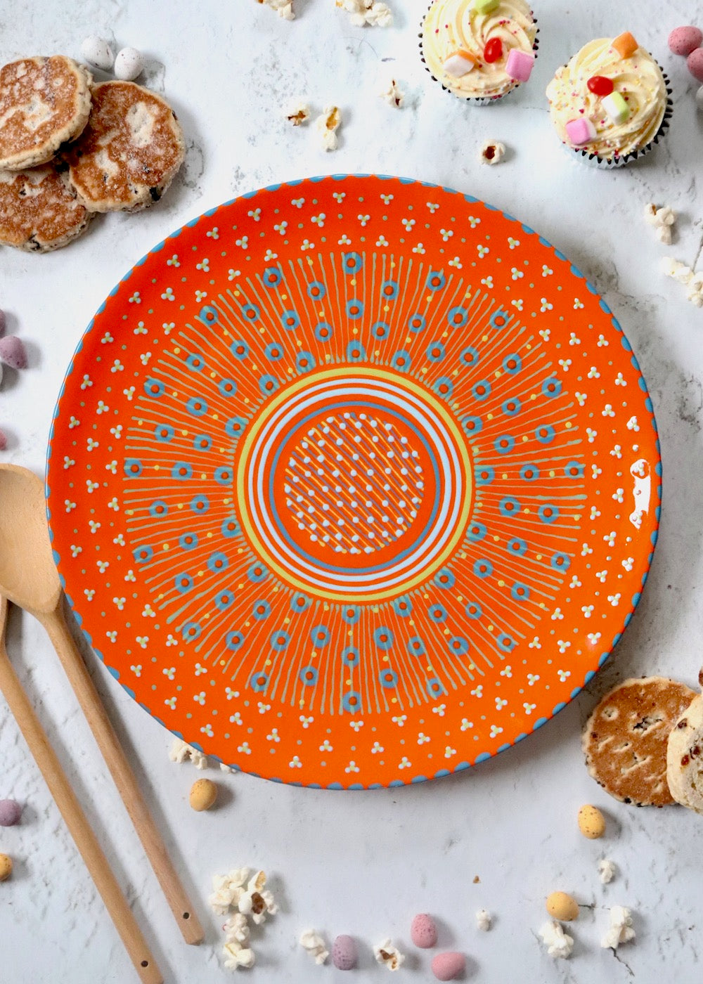 Round Platter - Orange