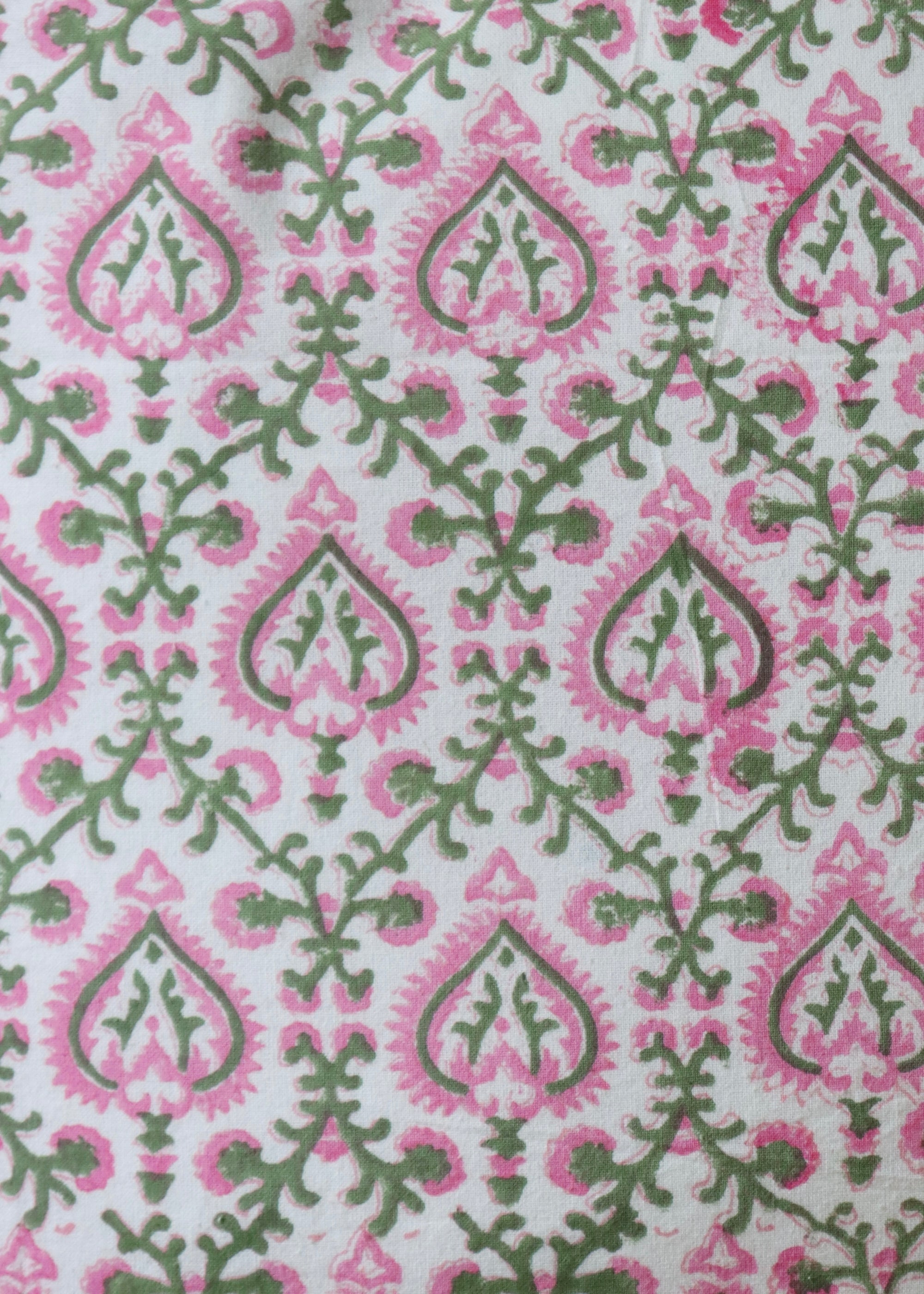 TABLECLOTH - Mughal Pink and Green