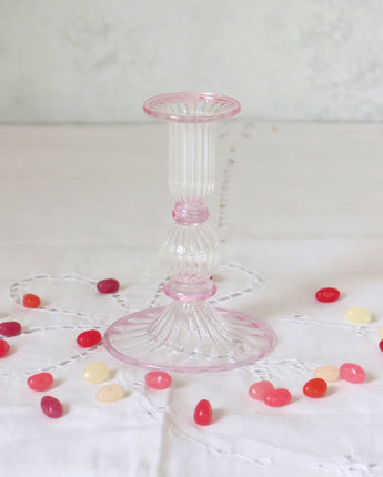 Noor Candlestick - Pale Pink