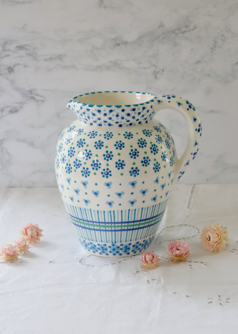 Water Jug- White & Blue 2