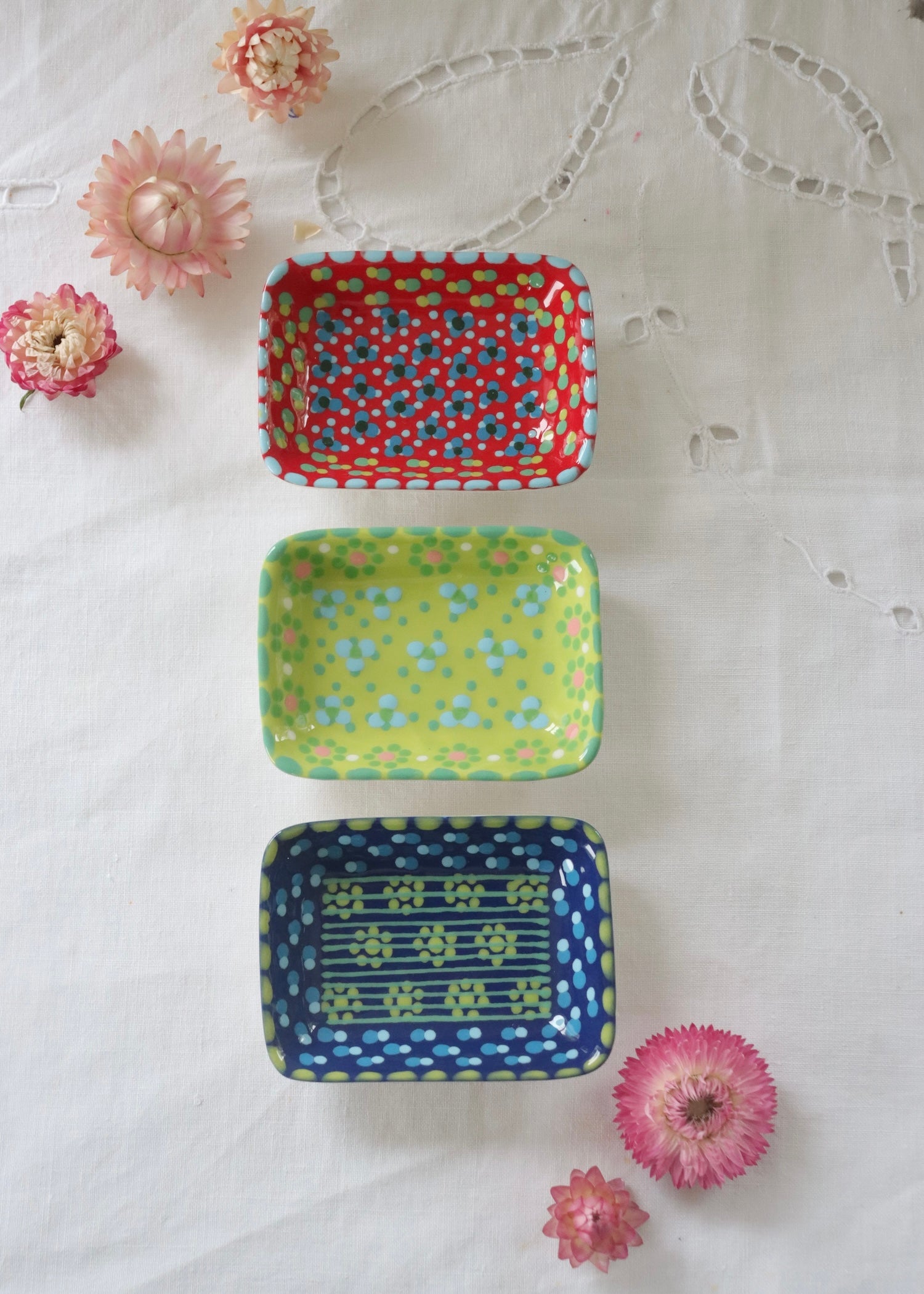 Set of Three Trinket Dishes - Set 1