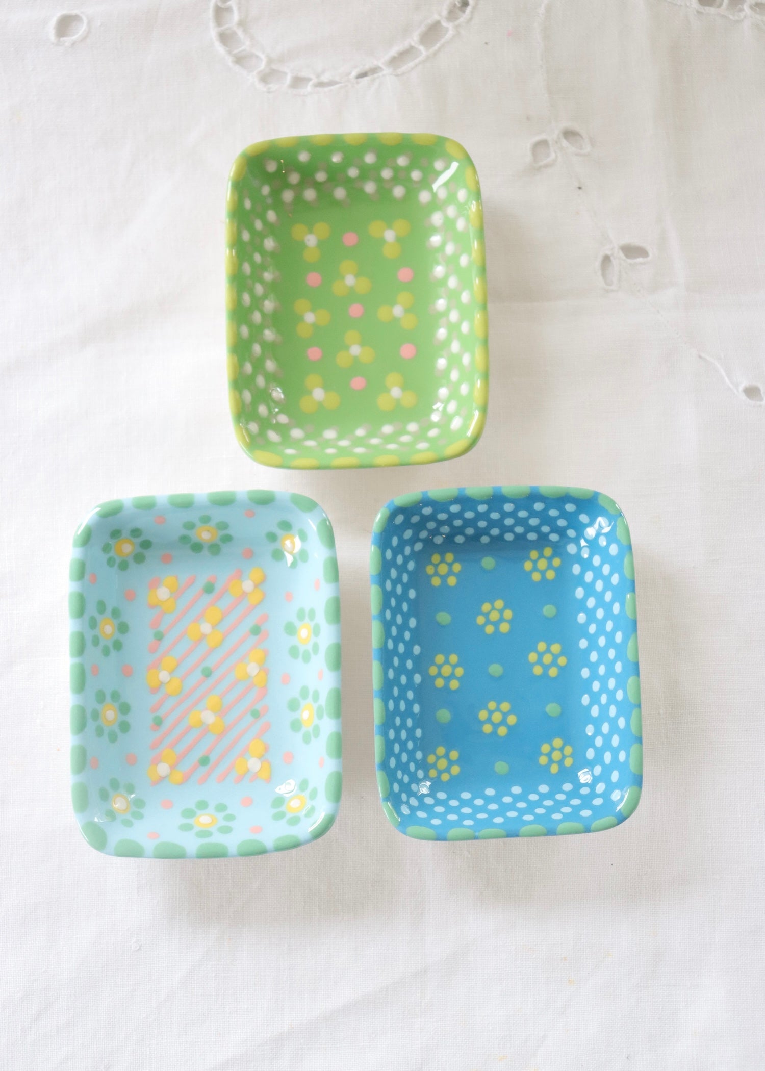 Set of Three Trinket Dishes - Set 2