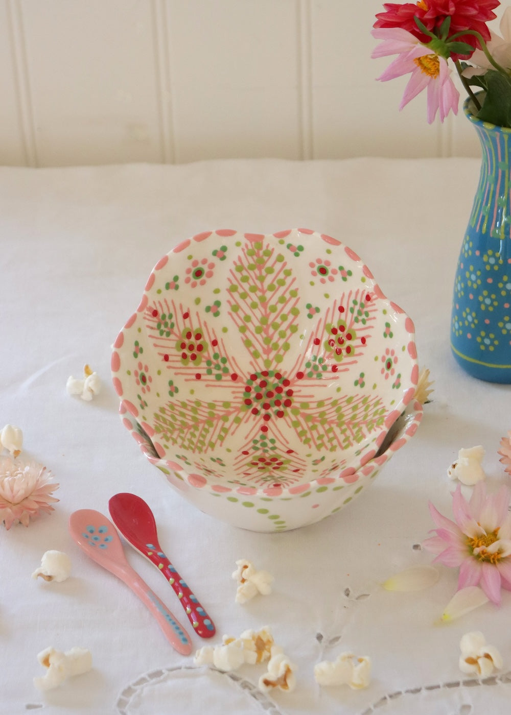 Pudding Bowl -  Pink & Red