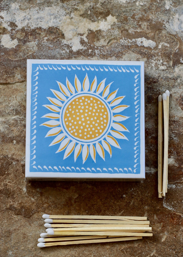 Square Matchbox - Sunflower