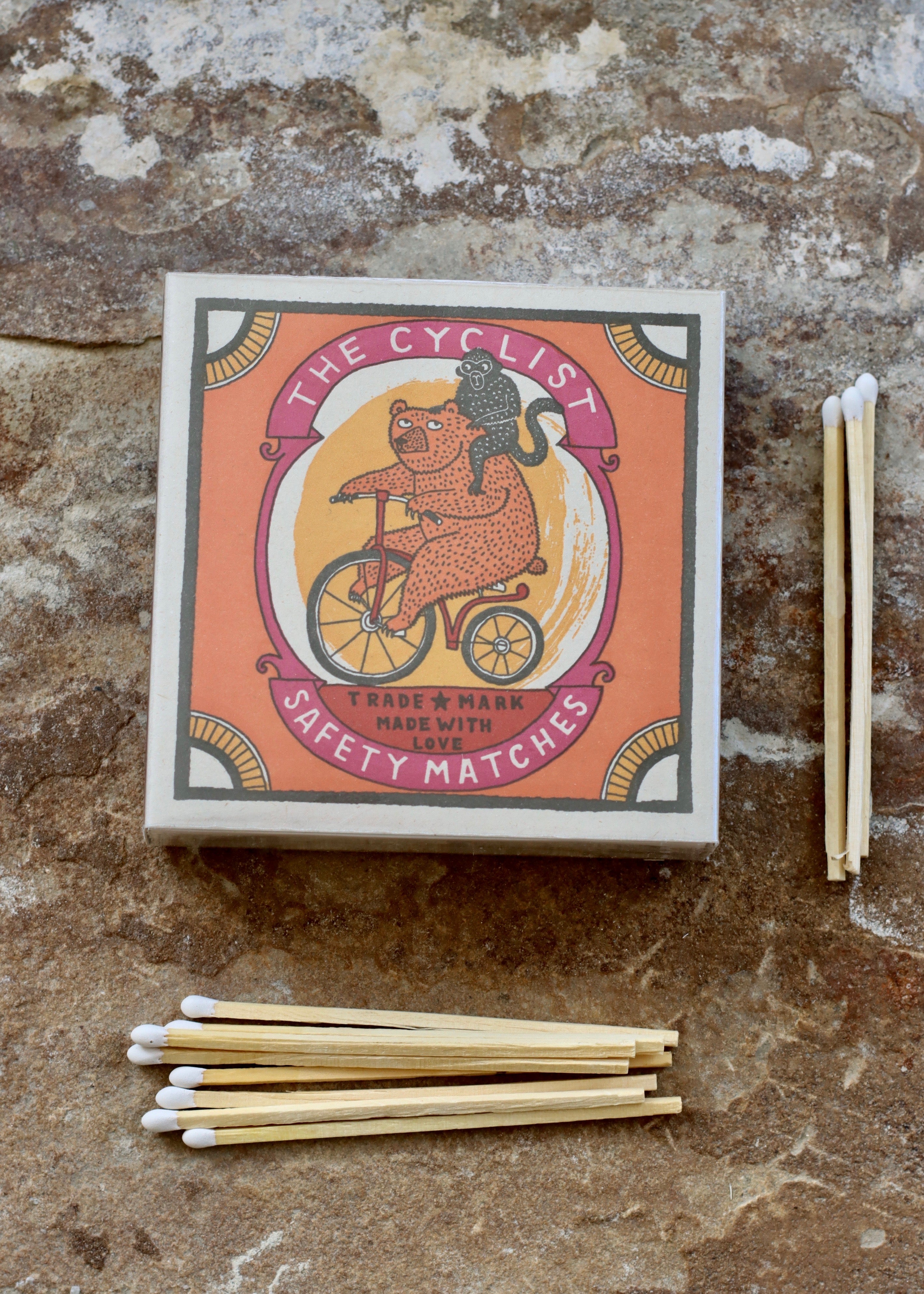 Square Matchbox - The Cyclist