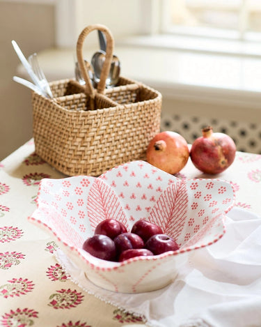 Rattan Cutlery Holder