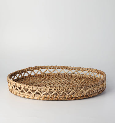 Rattan Oval Tray
