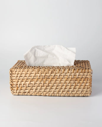 Rattan Tissue Box