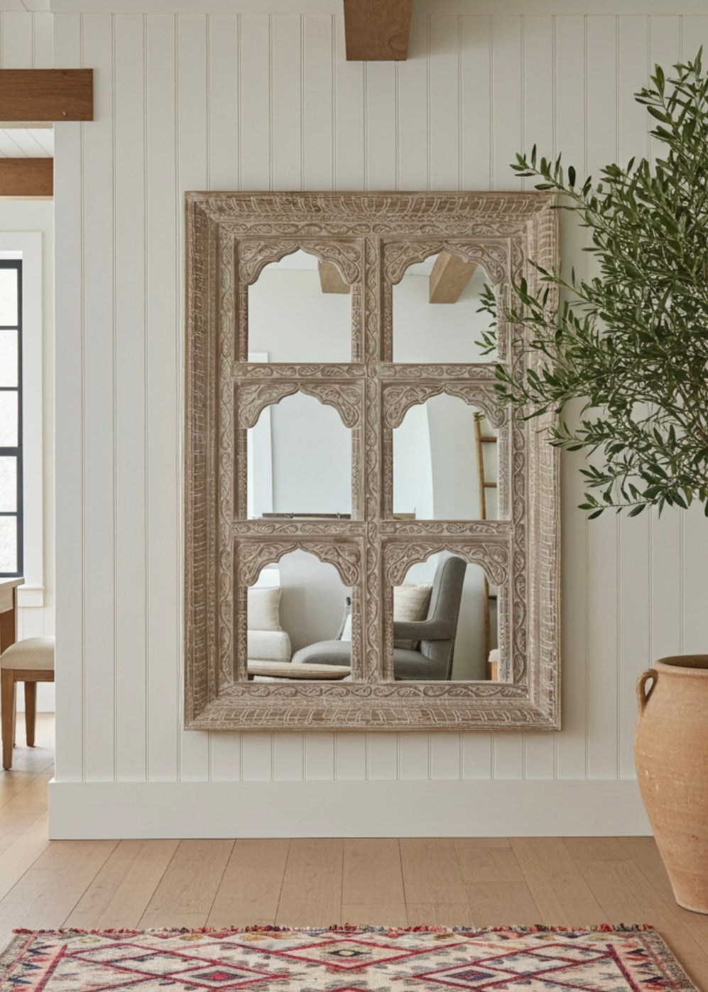 Jharokha Six Pane Mirror